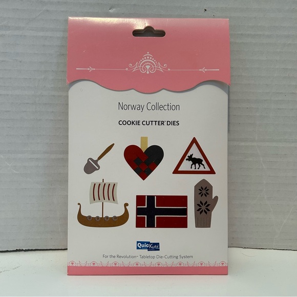 Quickutz 6-pc cookie cutter dies - NORWAY Collection - Picture 1 of 3